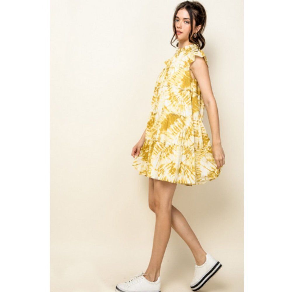 THML Tie Dye Tiered Dress - Picture 2 of 15